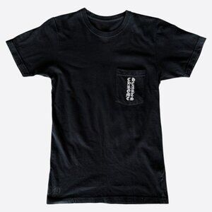 Chrome Hearts Black & White Cemetery Cross Logo T-Shirt